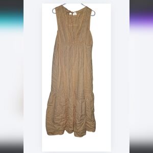 ASOS Sleeveless Peach Maxi Dress with Tiered Hem